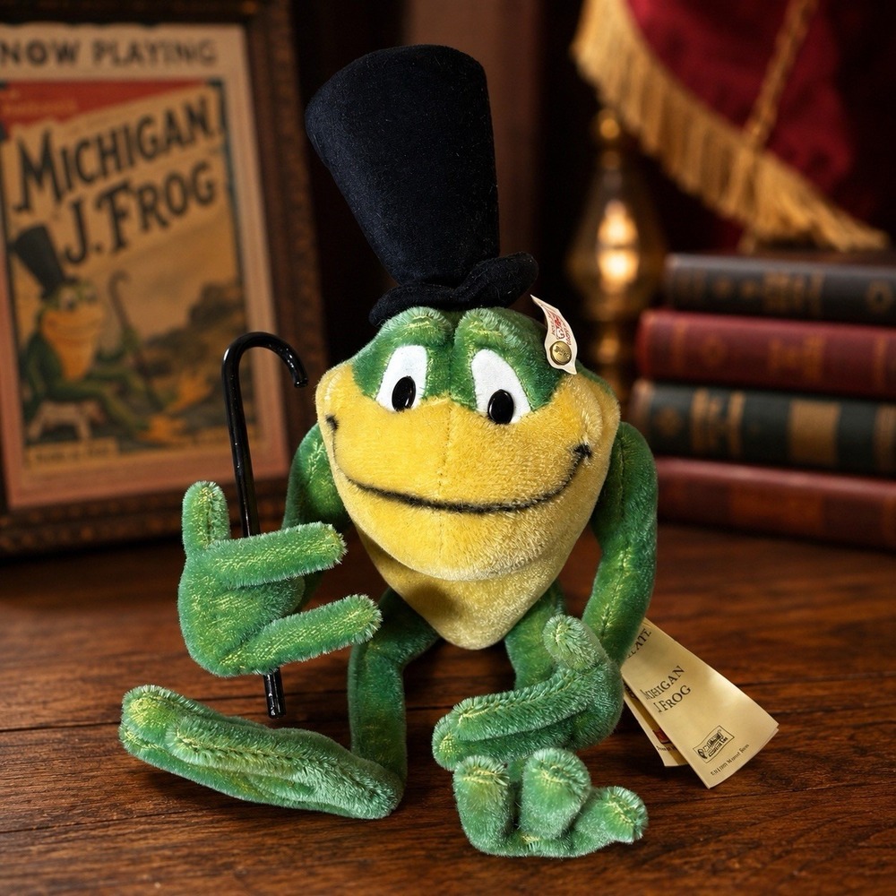 Steiff Mohair Michigan J Frog Warner Bros 1999 Limited Edition 665820 COA
